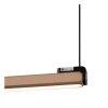 Nowoczesna uniwersalna lampa wisząca LED minimalistyczna brązowa aluminiowa listwa podłużna ściemnialna BRAGA 23472/36/96 Lucide